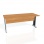Rokovací stôl Cross, 180x75,5x80 cm, jelša/kov 
