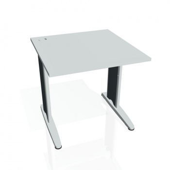Písací stôl Hobis Flex FS 800 - sivá/kov