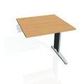 Písací stôl Hobis Flex FS 800 R - buk/kov