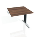 Písací stôl Hobis Flex FS 800 R - orech/kov