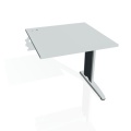 Písací stôl Hobis Flex FS 800 R - sivá/kov