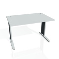 Písací stôl Hobis Flex FS 1200 - sivá/kov