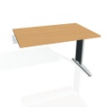 Písací stôl Hobis Flex FS 1200 R - buk/kov