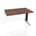 Písací stôl Hobis Flex FS 1200 R - orech/kov
