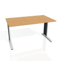 Písací stôl Hobis Flex FS 1400 - buk/kov
