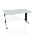 Písací stôl Hobis Flex FS 1400 - sivá/kov