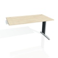 Písací stôl Hobis Flex FS 1400 R - agát/kov