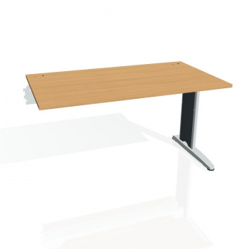 Písací stôl Hobis Flex FS 1400 R - buk/kov