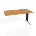 Písací stôl Hobis Flex FS 1400 R - jelša/kov