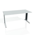 Písací stôl Hobis Flex FS 1600 - sivá/kov