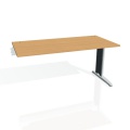 Písací stôl Hobis Flex FS 1600 R - buk/kov