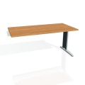 Písací stôl Hobis Flex FS 1600 R - jelša/kov