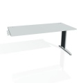 Písací stôl Hobis Flex FS 1600 R - sivá/kov