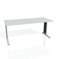 Písací stôl Hobis Flex FS 1800 - sivá/kov