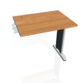 Písací stôl Hobis Flex FE 800 R - jelša/kov