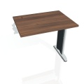 Písací stôl Hobis Flex FE 800 R - orech/kov