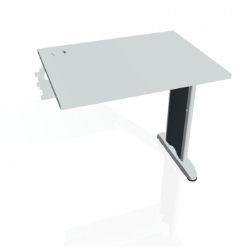 Písací stôl Hobis Flex FE 800 R - sivá/kov
