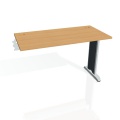 Písací stôl Hobis Flex FE 1200 R - buk/kov