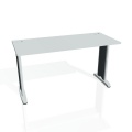 Písací stôl Hobis Flex FE 1400 - sivá/kov