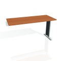 Písací stôl Hobis Flex FE 1400 R - čerešňa/kov