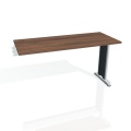 Písací stôl Hobis Flex FE 1400 R - orech/kov