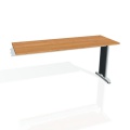 Písací stôl Hobis Flex FE 1600 R - jelša/kov