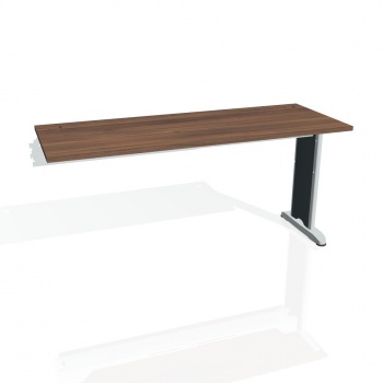 Písací stôl Hobis Flex FE 1600 R - orech/kov