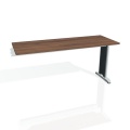 Písací stôl Hobis Flex FE 1600 R - orech/kov