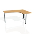 Písací stôl Hobis Flex FE 60 L - buk/kov