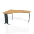 Písací stôl Hobis Flex FEV 60 L - buk/kov