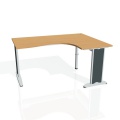 Písací stôl Hobis Flex FE 2005 L - buk/kov