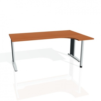 Písací stôl Hobis Flex FE 1800 L - čerešňa/kov