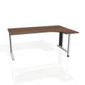 Písací stôl Hobis Flex FE 1800 L - orech/kov