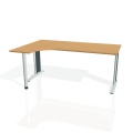 Písací stôl Hobis Flex FE 1800 L - buk/kov