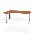 Písací stôl Hobis Flex FE 1800 L - čerešňa/kov