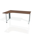 Písací stôl Hobis Flex FE 1800 L - orech/kov