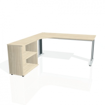 Písací stôl Hobis Flex FE 1800 H P - agát/kov