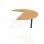 Doplnkový stôl Flex, pravý, 120x75,5x(60x80) cm, buk/kov 