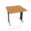 Rokovací stôl Flex, 80x75,5x80 cm, jelša/kov 
