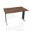 Rokovací stôl Flex, 120x75,5x80 cm, orech/kov 