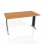 Rokovací stôl Flex, 140x75,5x80 cm, jelša/kov 