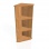 Policová skriňa Strong, 40x115,2x40 cm, jelša 