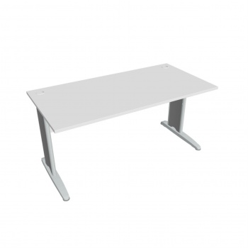 Písací stôl Hobis Cross CS 1600 - biela/kov