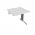 Písací stôl Hobis Flex FS 800 R - biela/kov