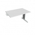 Písací stôl Hobis Flex FS 1200 R - biela/kov