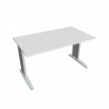 Písací stôl Hobis Flex FS 1400 - biela/kov