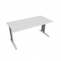 Písací stôl Hobis Flex FS 1600 - biela/kov