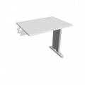 Písací stôl Hobis Flex FE 800 R - biela/kov