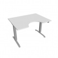 Písací stôl Hobis Motion Ergo MSE 2 1200 - biela/sivá