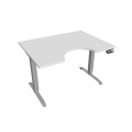 Písací stôl Hobis Motion Ergo MSE 2M 1200 - biela/sivá
